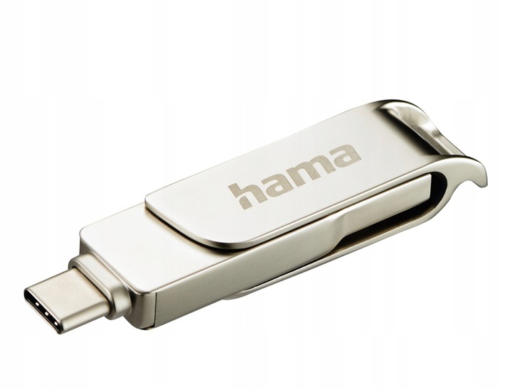 Pendrive Hama C-Rotate Pro 64 GB USB 3.1 typu C strieborný